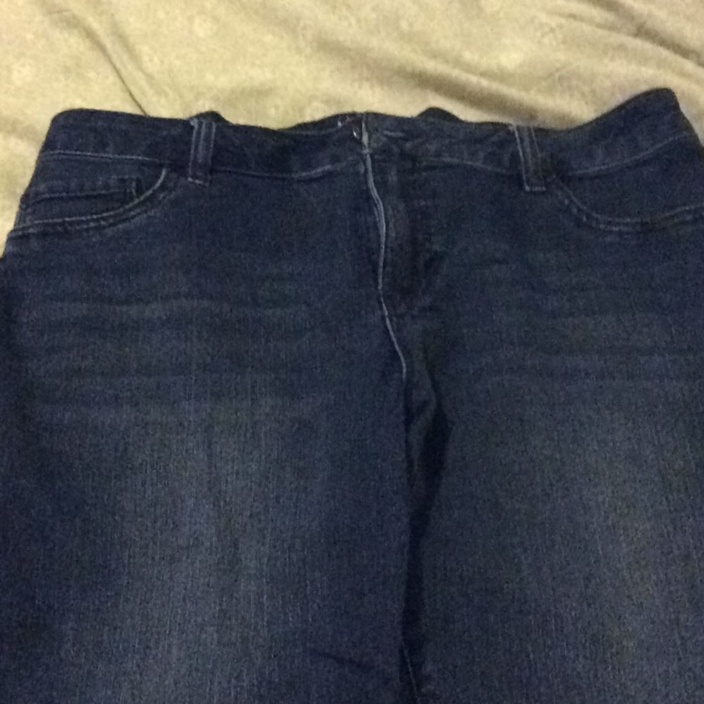 D JEANS super soft dk wash skinny jeans, size 14 - Picture 1 of 3
